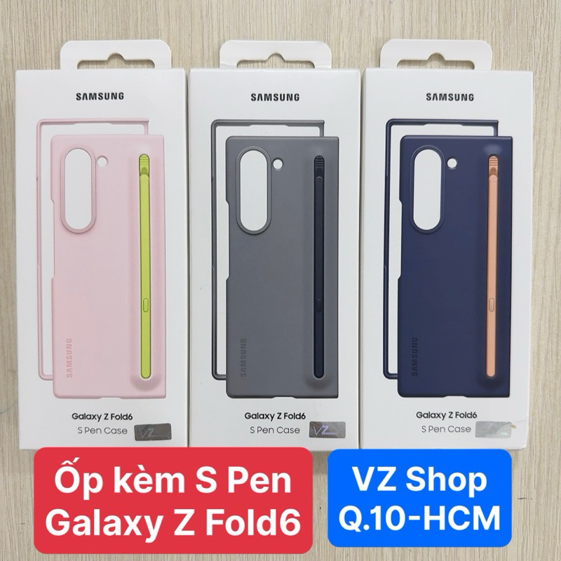 Chính hãng nguyên seal-Ốp lưng kèm bút S Pen/ Slim S Pen Case cho điện thoại Samsung Galaxy Z Fold6
