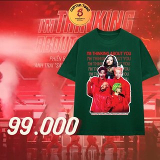 Áo Thun ATSH I'M THINKING ABOUT YOU form rộng Vải Poly Mè STREETSFACT TRENDSxCUS