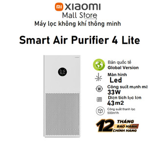 Máy lọc không khí Xiaomi Smart Air Purifier 4 Lite EU BHR5274GL - Hàng chính hãng