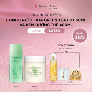 Combo nước hoa nữ elizabeth arden green tea edt 50ml và kem dưỡng thể 400ml