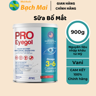 Sữa bổ mắt PRO Eyegol Giúp Bổ Não Tăng Cường Trí Nhớ Sáng Mắt Khỏe Tim Mạch 400g Chính Hãng