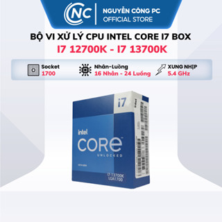 Bộ vi xử lý CPU Intel Core i7 12700KF - 12700K - 13700K - 13700KF - Bảo hành 36 tháng