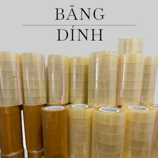 Băng dính 1KG/ cuộn lõi nhựa loại đẹp, dầy dặn, dai có ba màu.