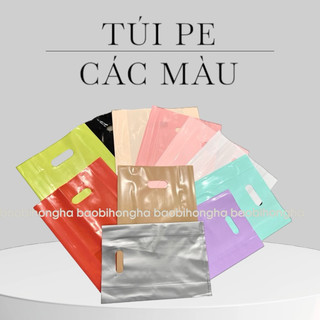Túi ni lông PE dẻo dai các màu, các cỡ cho các Shop
