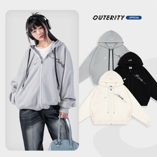 Áo khoác hoodie zip outerity 2027 | mũ to dày dặn bigsize | localbrand 2024