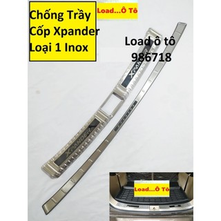 Chống trầy cốp trong ngoài Xe Mitsubishi Xpander 2023-2018, Xpander Cross (chất liệu inox) Mặt Chữ Bóng Cao Cấp