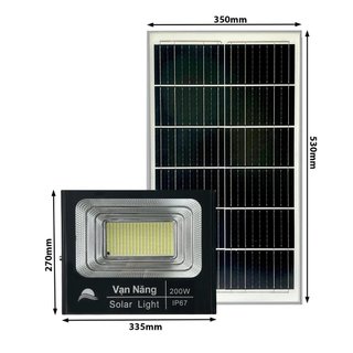 Đèn pha năng lượng mặt trời solar light 200w led to 5730