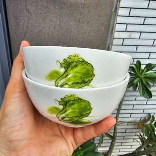 Bộ 10 chén sứ cao cấp hoa tiết trái cà chua, rau cải siêu đẹp, chất lượng - Bộ chén sứ Donghwa cao cấp Hàn Quốc
