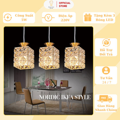 Đèn Treo Thả Energy Green Lighting Pha Lê SJ-049 - Trang Trí Phòng Khách / Phòng Bếp - Thiết kết Hiện Đại