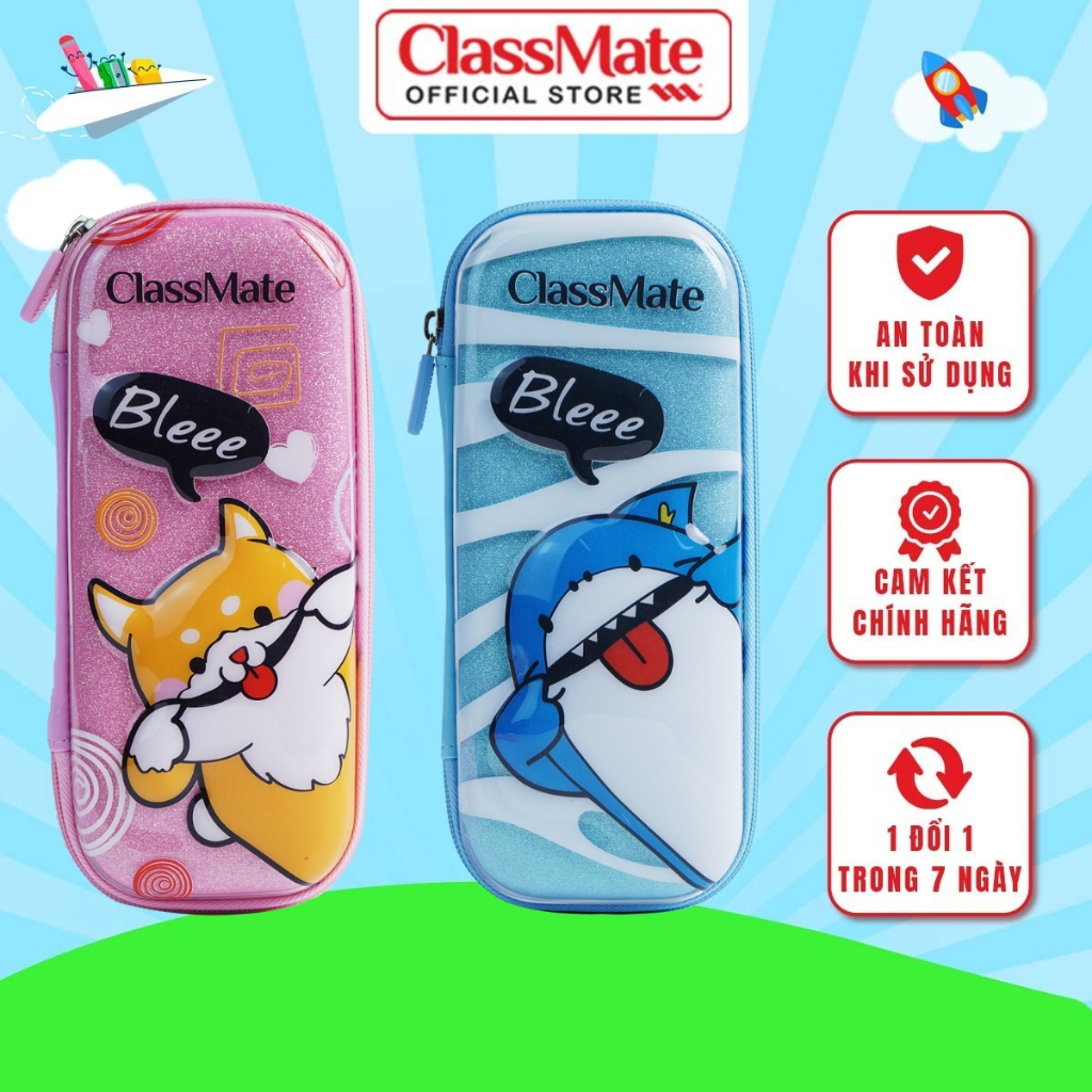 Túi Đựng Bút 3D Cao Cấp Hình Animal Joky CLASSMATE Chất Liệu Nhựa, Đường May Chuẩn Chỉnh 21cm CL-PB0