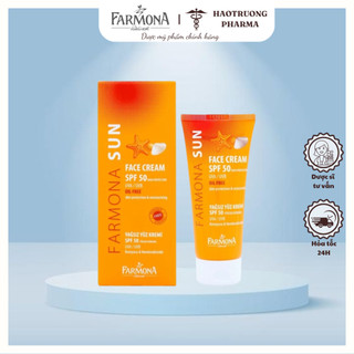 Kem chống nắng SPF50 không chứa dầu cho da mặt - Farmona Sun Face Cream SPF50 Oil Free 50ml