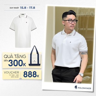 Áo polo nam CARLI vải cá sấu cotton interlock xuất xịn, nam tính, thanh lịch sang trọng - POLOMANOR