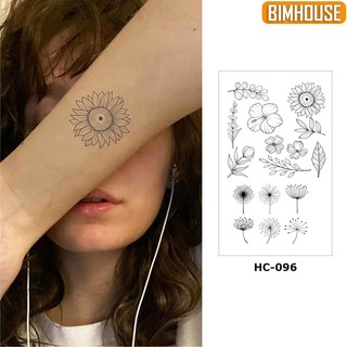 Hình xăm dán bimhouse, xăm 15 ngày chống nước hình hoa hc-096