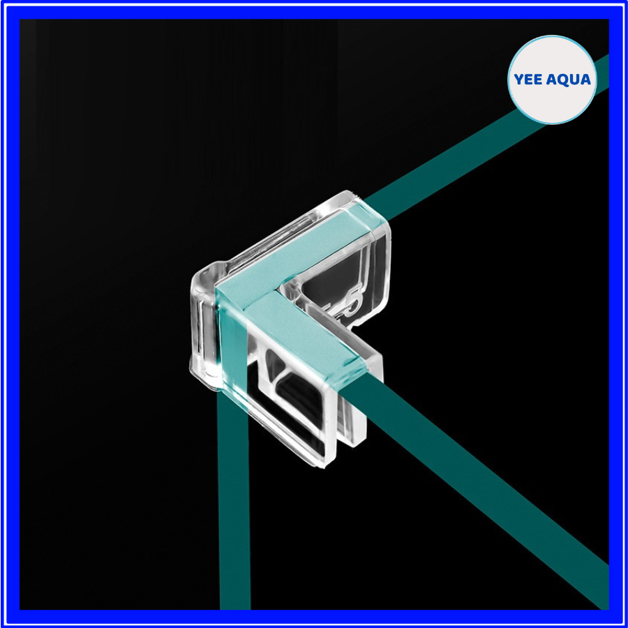 Kẹp Góc Bể Cá Nhựa Dẻo Trong Suốt 5mm | 8mm | 10mm . Bảo Vệ Chống Va Đập Bể Cá Cảnh, Bể Thủy Sinh