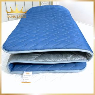 Nệm Topper điều hòa vải tencel chần lông vũ KingCool công nghệ làm mát và kháng khuẩn giảm từ 4-6độ 5.5cm Duhalatexstore
