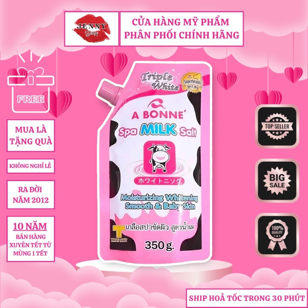 Muối Tắm Tẩy Tế Bào Chết Chiết Xuất Sữa Bò A Bonne Spa Milk Salt 350g
