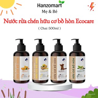 Nước rửa chén hữu cơ bồ hòn Ecocare hương liệu tự nhiên 500ml cho bé