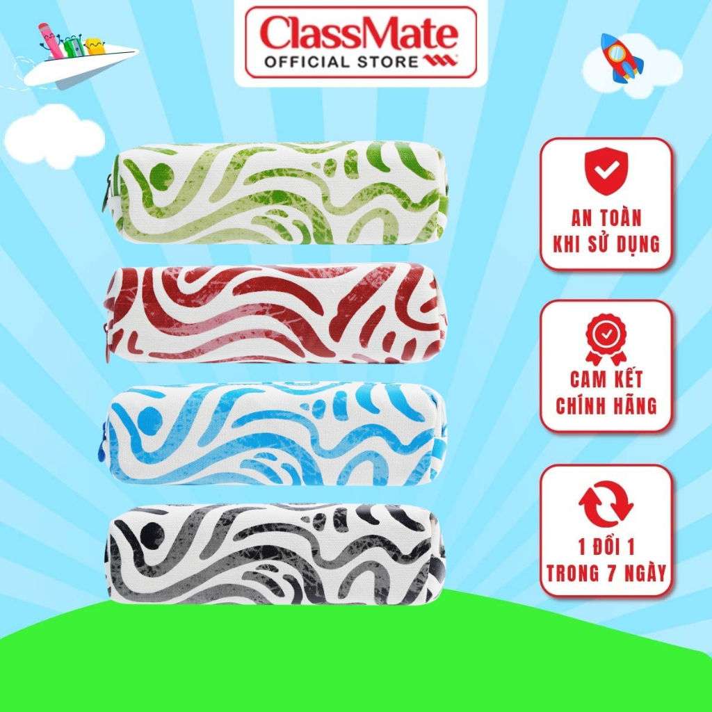 Túi Đựng Bút Học Sinh Mesy CLASSMATE Chất Liệu Canvas, Đường May Chuẩn Chỉnh PP06-ME