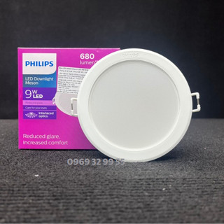 Đèn Led âm trần 9W MESON G3 D105- 59449 [CHÍNH HÃNG] Philips Ánh sáng trắng, vàng, trung tính. Bảo hành 2 năm