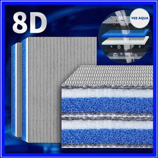 Bông Lọc Bể Cá 8D Thế Hệ Mới - Bông Lọc Nước, Lọc Thô, Lọc Bụi Mịn Bể Cá Cảnh