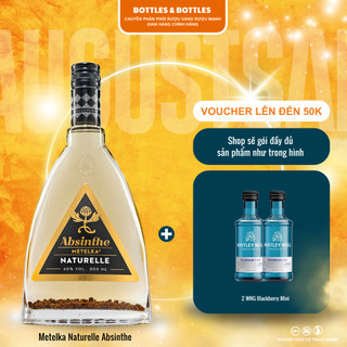 Rượu absinthe metelka naturelle + 2 wng mini - 500ml - 60%