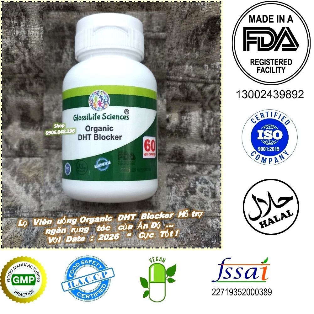 Sản phẩm thoa ngoài mọc tóc Morr F5% minoxidil & Finasteride  Ấn Độ, và Viên Uống Organic DHT Blocker  Nam giới rụng tóc