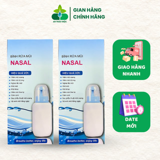 Bình Rửa Mũi Cho Bé Nasal 240ml +5 Gói Muối Rửa Mũi Xoang,Làm Sạch An Toàn Khi Sử Dụng