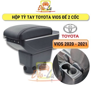 Tỳ tay VIOS cao cấp đời 2020 - 2022 (mẫu 2 chân cốc ) chuẩn 100% - Bảo hành 12 tháng