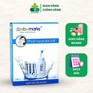 Muối Rửa Mũi Xoang Tự Nhiên Bebemarks,Ngạt Khô,Chảy Nước Mũi Cho Bé,Phụ Nữ Có Thai. Nhập Khẩu New Zealand