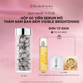 Hộp 60 viên nang tinh chất làm mờ thâm nám ban đêm Elizabeth Arden Visible Brightening Spot Correcting Night Capsules