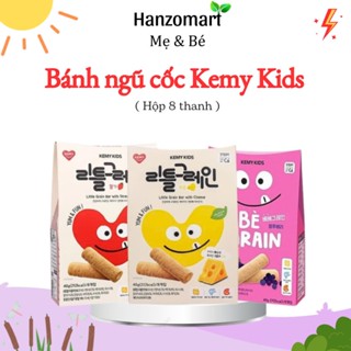 Bánh ăn dặm ngũ cốc dinh dưỡng Kemy Kids cho bé 8 thanh Hàn Quốc hanzomart