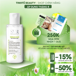 Nước làm sạch da tẩy trang và giúp loại bỏ dầu cho da SVR Sebiaclear Eau Micellaire 75ml