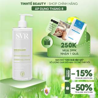 Nước tẩy trang svr cho da dầu mụn, làm sạch và dịu nhẹ SVR Sebiaclear Eau Micellaire 400ml