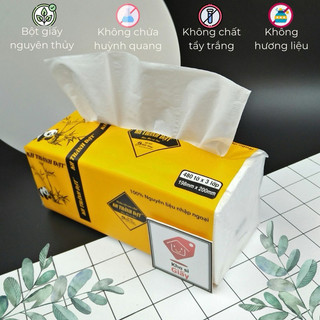 Giấy rút lụa cao cấp gấu trúc kh thành đạt - giấy lụa 3 lớp mềm mịn và dai