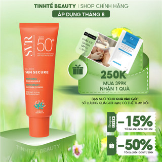 Kem chống nắng dạng lỏng trong suốt, không gây bóng nhờn SVR Sun Secure Fluide SPF50+ 50ml