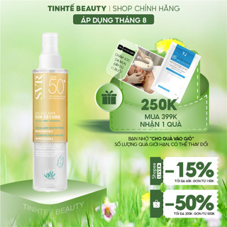 Xịt chống nắng giúp bảo vệ da trước tia tử ngoại, ánh sáng nhìn thấy svr sun secure eau solaire spf50+200ml