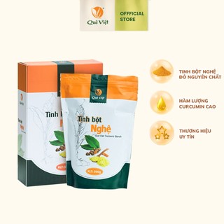 Tinh bột nghệ nguyên chất Quê Việt hỗ trợ tiêu hóa, làm đẹp da 500gr