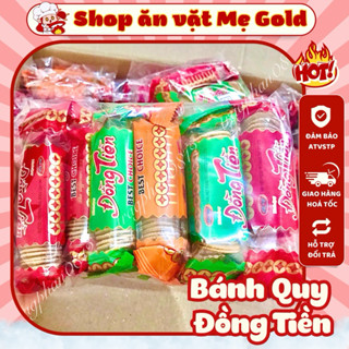 [Bịch 10 thanh] Bánh quy đồng tiền Hải Việt, bánh quy bơ sữa hình đồng xu tuổi thơ
