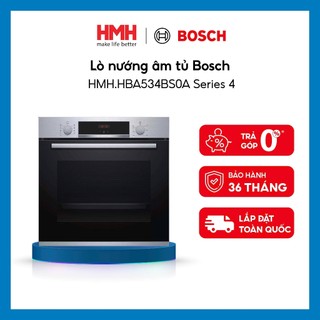   CHÍNH HÃNG  Lò Nướng Âm Tủ Bosch Series 4 dung tích 71L 7 Phương Pháp Gia Nhiệt 3 Chương Trình Đặc Biệt HMH.HBA534BS0A 