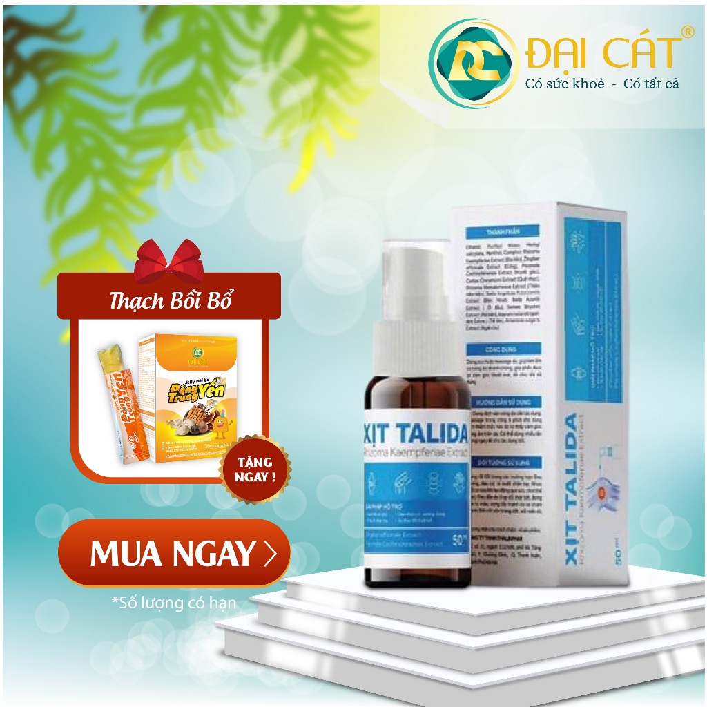 Xịt khớp Talida ( thành phần dược liệu )