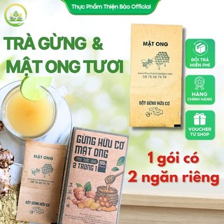 Combo 2 hộp trà gừng hữu cơ & mật ong tươi - thiện bảo