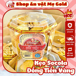 Kẹo socola đồng tiền vàng Hải Việt (hộp vát 210g)