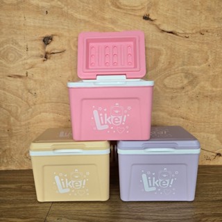  Thùng đá mini 1500ml màu hồng tím vàng dễ thương giữ lạnh tốt đựng trà sữa cafe sữa phù hợp đi học đi làm 