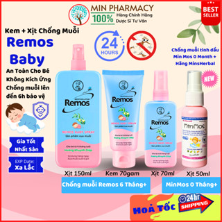 KEM VÀ XỊT Chống Muỗi Cho Bé Từ 6 tháng tuổi REMOS BABYMENTHOLATUM Hương Khuynh Diệp