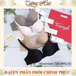 Áo lót nữ Triumph Maximizer 736 WHU 01 Áo lót nâng ngực có gọng màu trơn (đệm mút dày ~2.5cm)