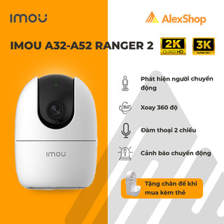 [2024] Camera WiFi Imou A52 - A42 - A32 - Ranger RC, Xoay 360, Báo Động Đàm Thoại 2 Chiều -  Camera Trong Nhà Chính Hãng