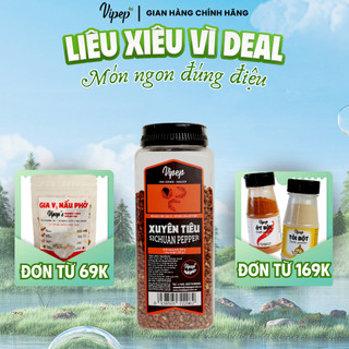 Xuyên Tiêu Tự Nhiên Vipep Hũ Nhựa 250g - Gia vị Vipep