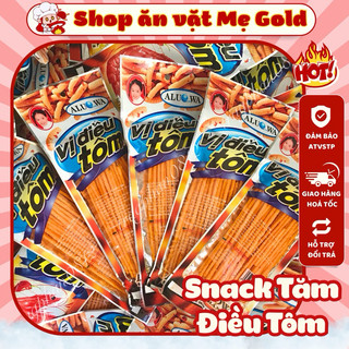 [Bịch 50 gói] Tăm cay vị điều tôm, que cay đỏ Aluowa