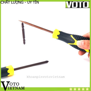 Tua vít mở ốc 2 cạnh, 4 cạnh loại 1 đầu và 2 đầu bằng thép S2 chống gỉ cao cấp Voto