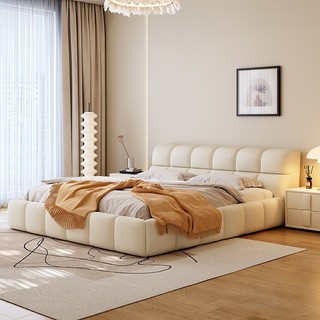 Giường ngủ Boda bọc nỉ nhung cao cấp phong cách Bắc Âu Decor hàng đặt theo yêu cầu - G22